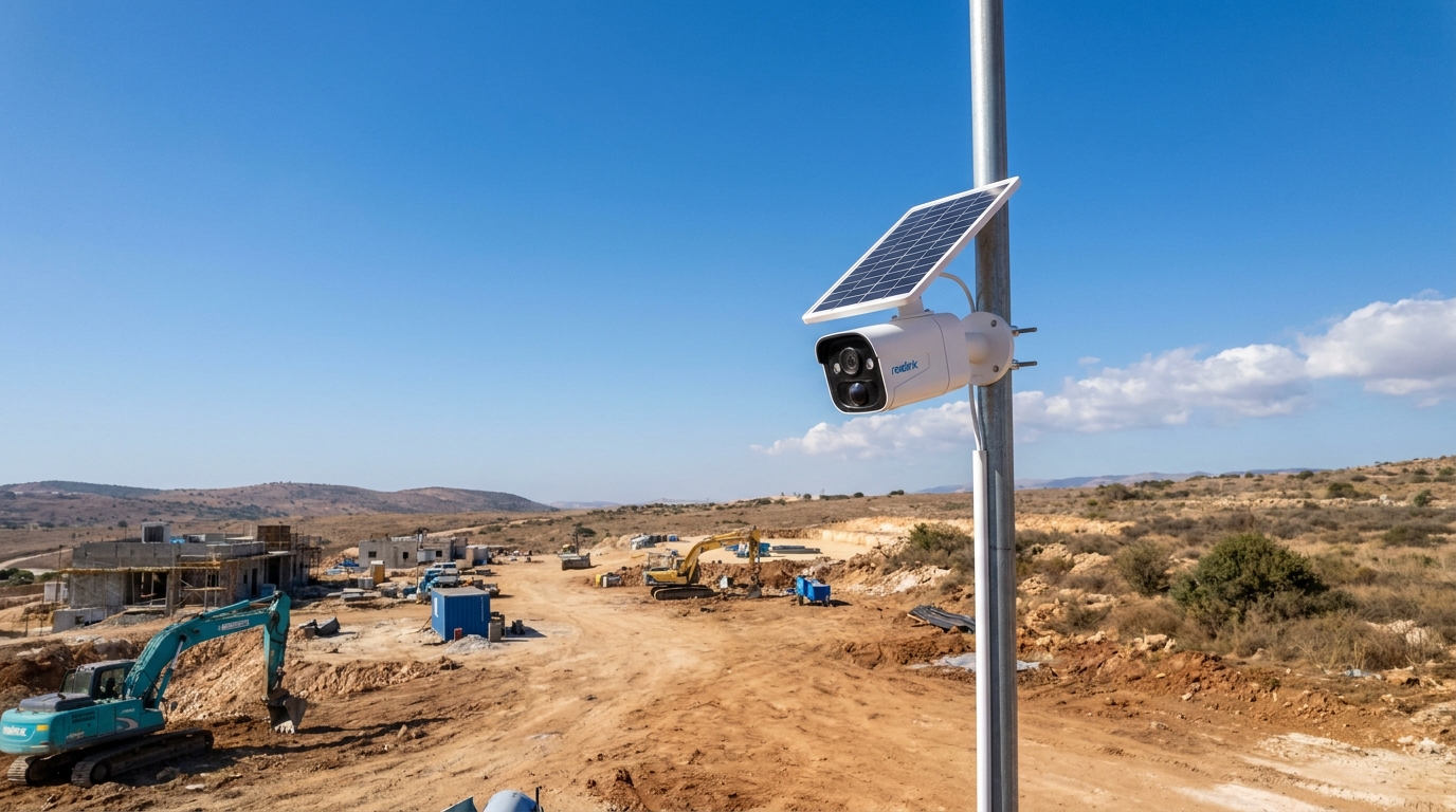 מצלמות אבטחה לאתר בנייה ללא חשמל: פתרונות סולאריים 4G