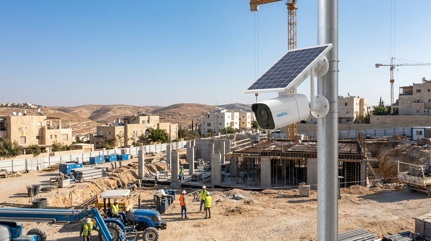 פיקוח על עובדים באתר בנייה: מצלמות 4G סולאריות לניהול אפקטיבי