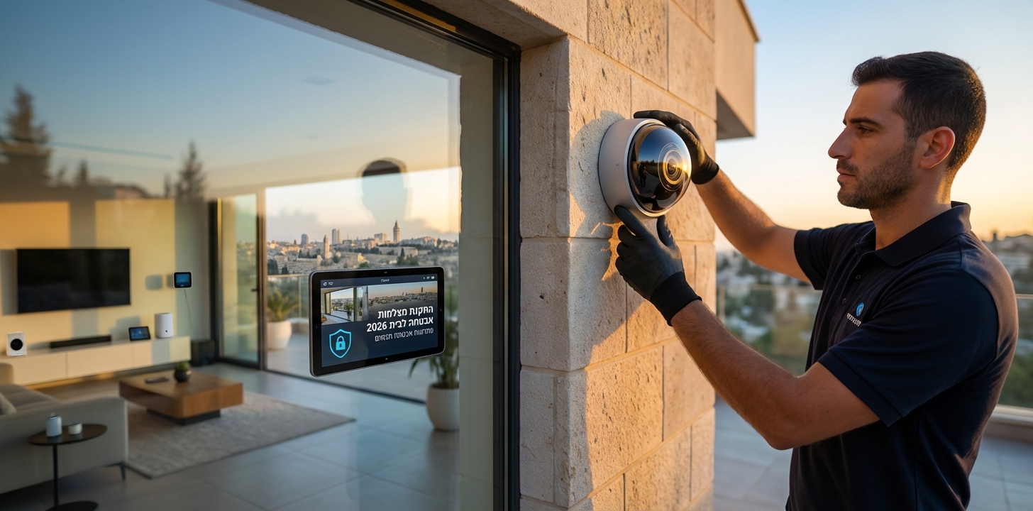 התקנת מצלמות אבטחה לבית 2026 - כל מה שצריך לדעת לפני הרכישה