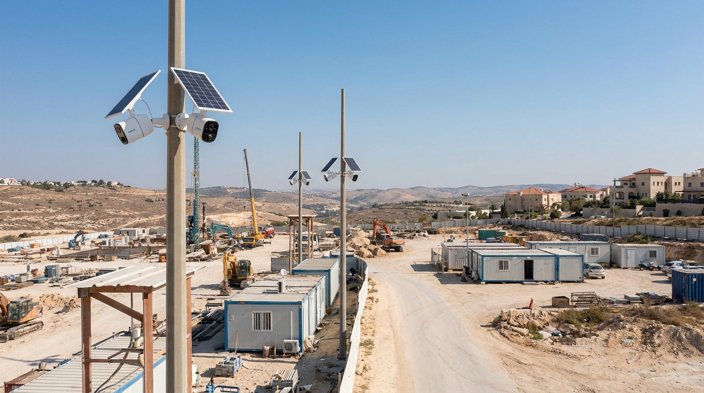 ניטור אתר בנייה מרחוק 24/7: הפתרון המקיף לאבטחה ותיעוד