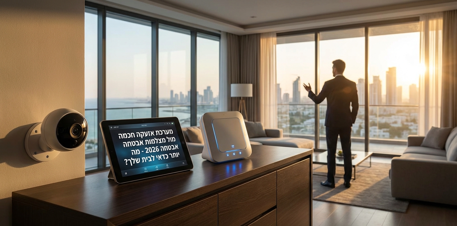 מערכת אזעקה חכמה מול מצלמות אבטחה 2026 - מה יותר כדאי לבית שלך?
