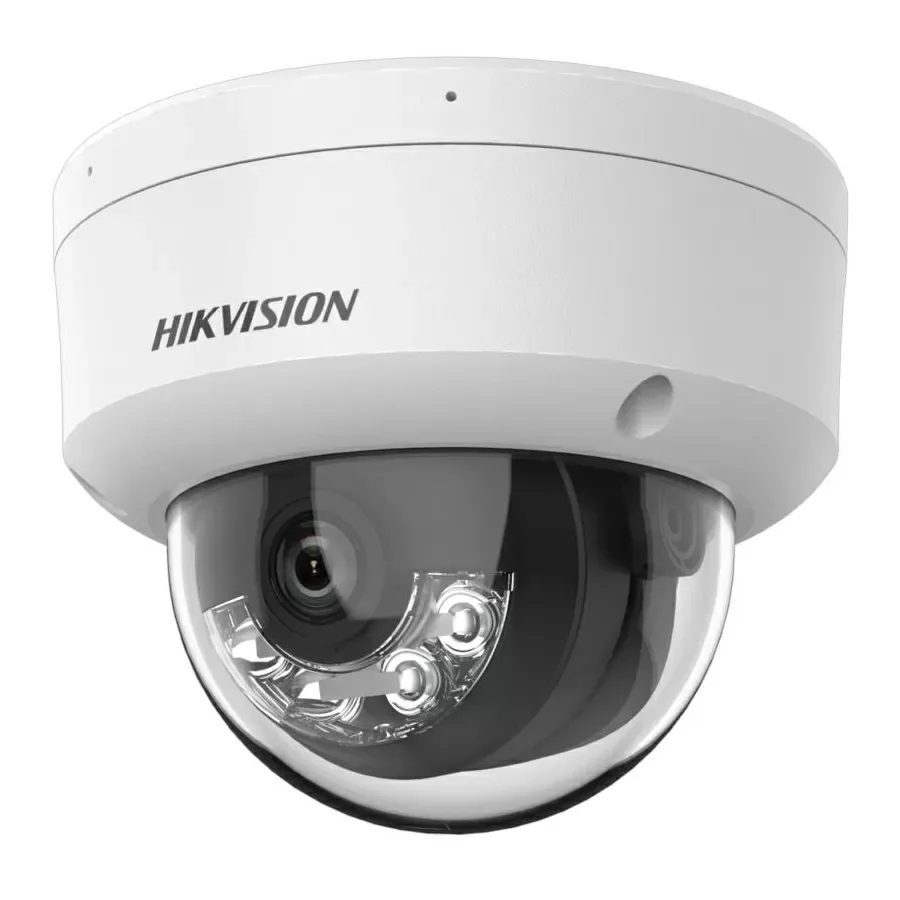 מצלמת כיפה Hikvision DS-2CD1143G2-LIU 4MP Smart Hybrid Light עד 30 מ' + מיקרופון עדשה 2.8 מ"מ