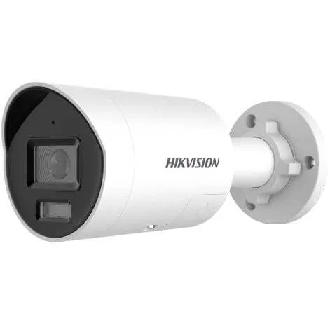 מצלמת מיני-צינור Hikvision IP 8MP ColorVu Smart Hybrid Light עם שמע דו-כיווני והתראה, 2.8 מ"מ
