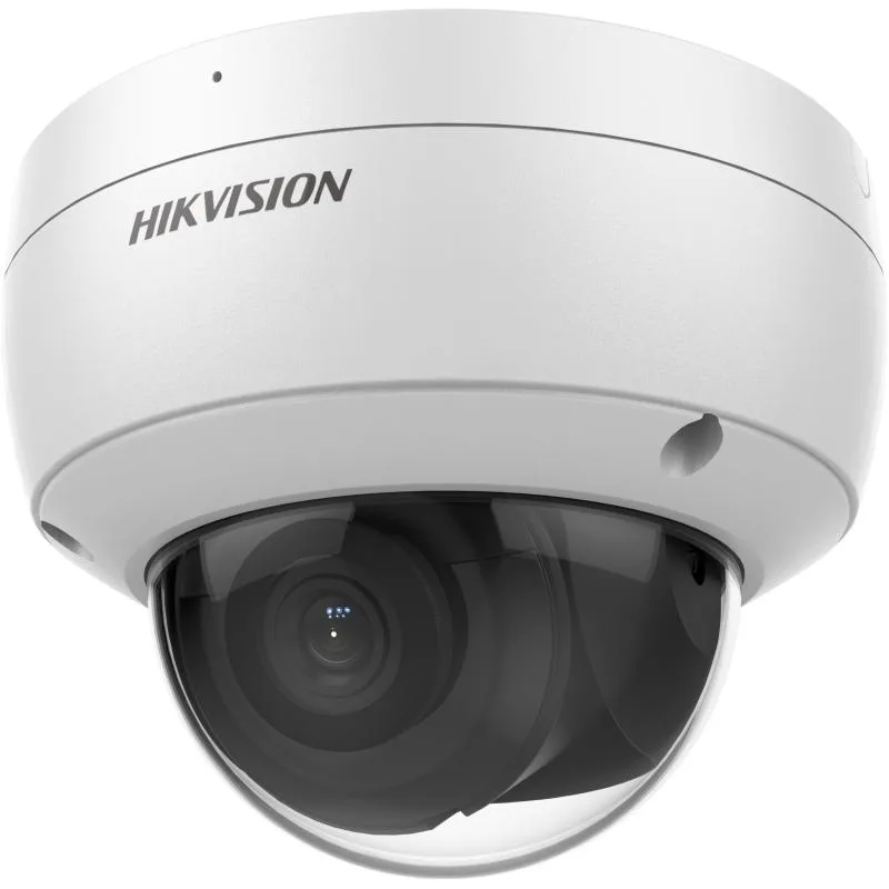 מצלמת כיפה IP חסינת ונדליזם Hikvision AcuSense 8MP 4K עם מיקרופון DS-2CD2183G2-IU 2.8 מ"מ
