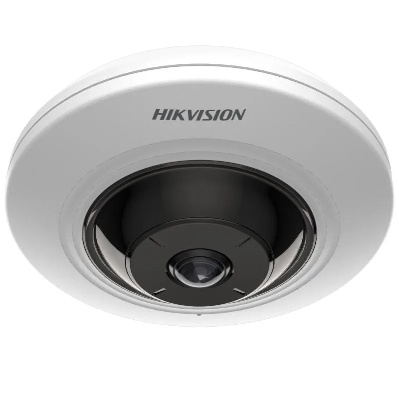 מצלמת עין דג פנורמית 180° Hikvision 5MP עם מיקרופון DS-2CD2955G0-ISU 1.05 מ"מ