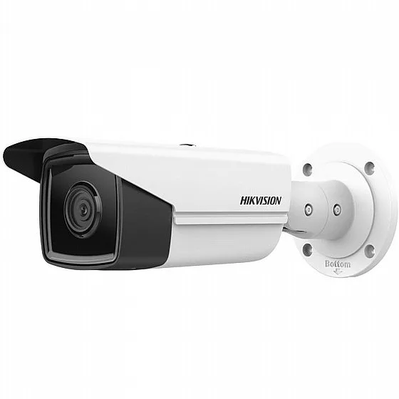 מצלמת צינור IP Hikvision 4MP AcuSense Smart Hybrid Light IR 80 מ' אודיו דו-כיווני DS