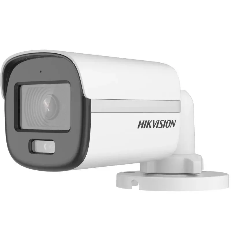 מצלמת צינור Hikvision 2MP ColorVu 2.8mm אור לבן 20 מ' מיקרופון מובנה DS