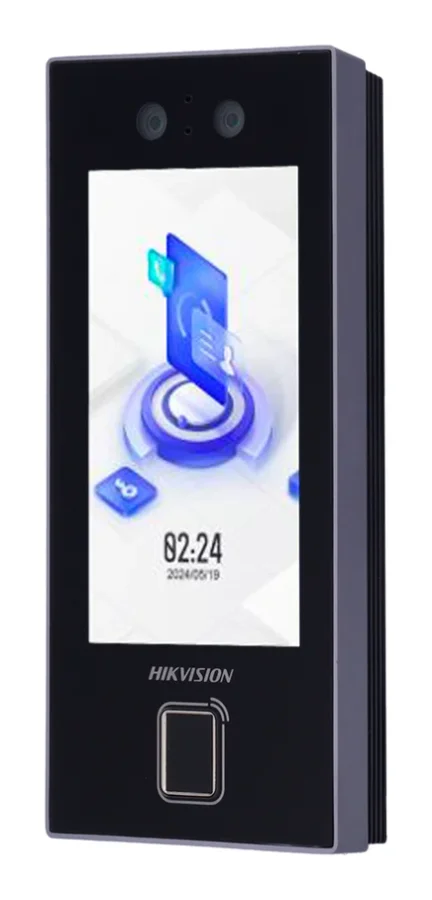 מסוף זיהוי פנים ונוכחות Hikvision DS-K1T344EBFWX-E1 - מסך 4.3", פנים/טביעת אצבע/כרטיס EM/קוד, Wi