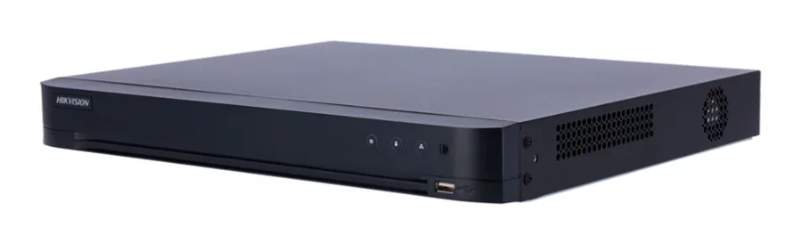 מערכת הקלטה Hikvision DVR היברידית ל-32 ערוצים AcuSense, 2 דיסקים