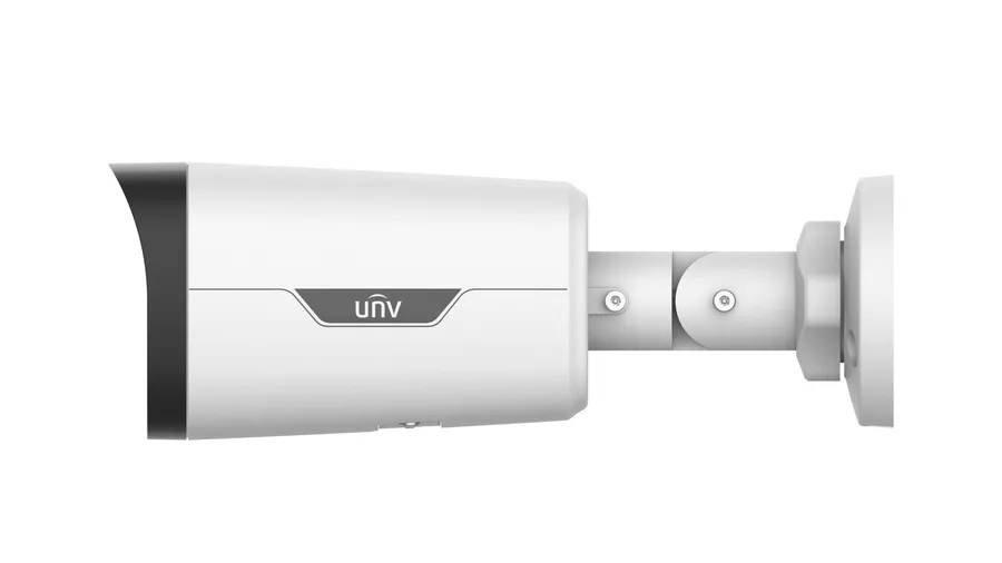 מצלמת אבטחה IP צינור 8MP 4K עדשה 2.8 מ"מ תאורה לבנה 30 מ' מיקרופון מובנה Uniview IPC2318LE