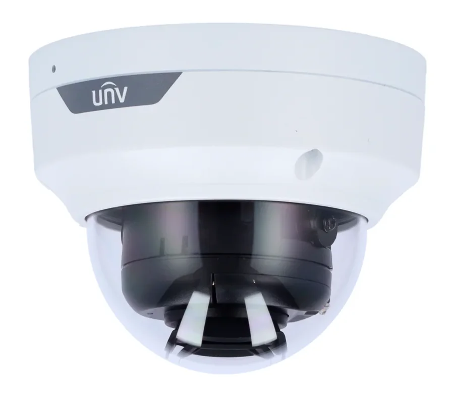 מצלמת אבטחה IP כיפה אנטי-ונדלית IK10 4MP עדשה 2.8 מ"מ תאורה לבנה 30 מ' Uniview OwlView IPC3524LE