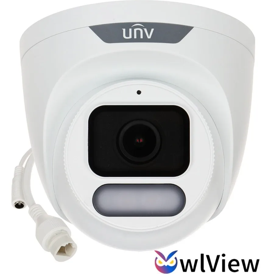 מצלמת אבטחה IP טורט 6MP עדשה 2.8 מ"מ תאורה לבנה 30 מ' Uniview OwlView IPC3626LE