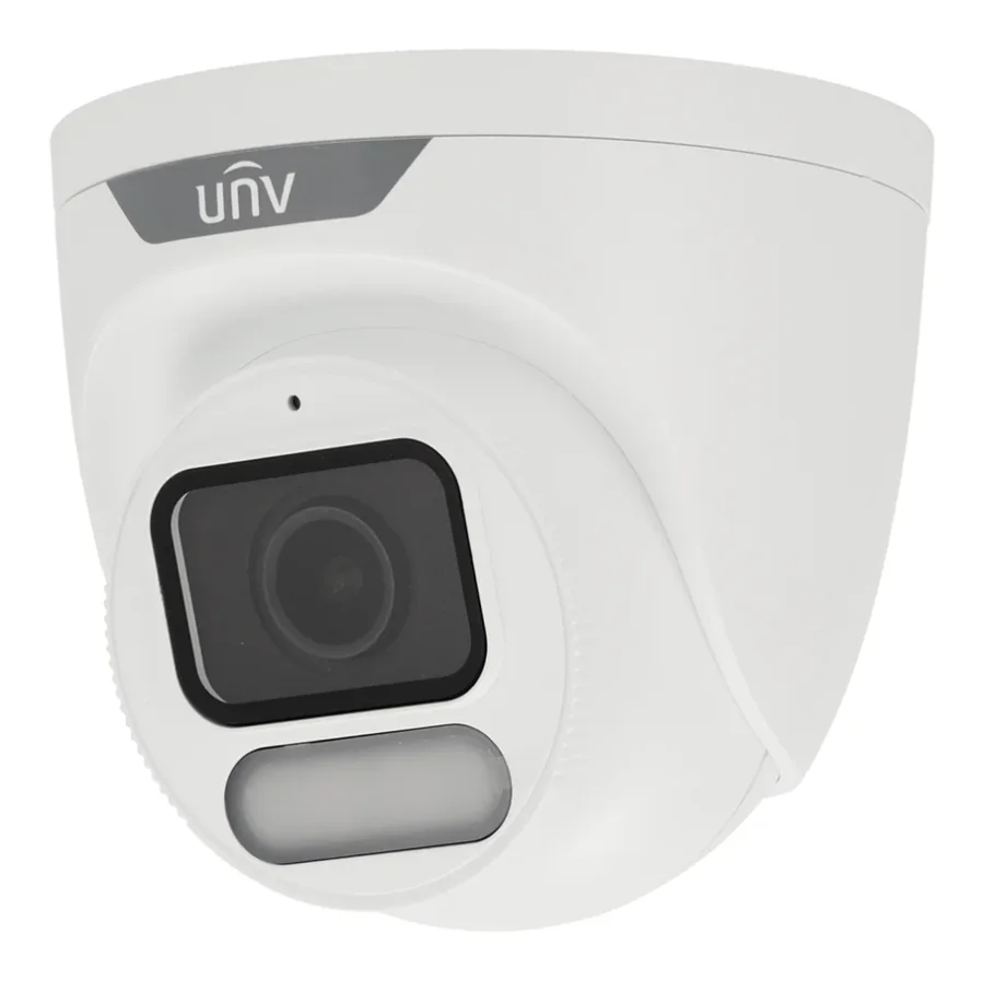 מצלמת אבטחה IP טורט 8MP 4K עדשה 2.8 מ"מ תאורה לבנה 30 מ' Uniview OwlView IPC3628LE