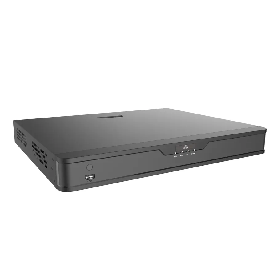 מערכת הקלטה NVR 32 ערוצים 4K עד 12MP 2 דיסקים קשיחים AI Uniview NVR302