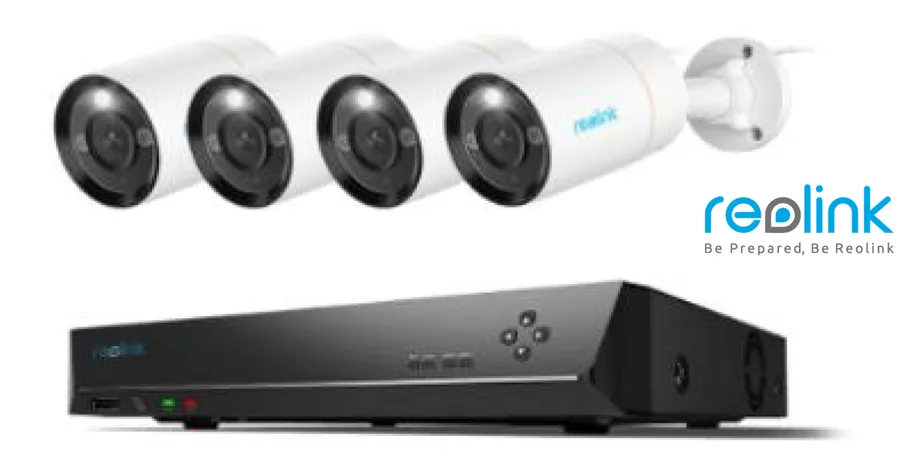 ערכת Reolink 12MP 4K+ - מקליט NVR 8 ערוצים PoE עם דיסק 2TB + 4 מצלמות צינור RLC-1212A עם זרקורים, קושחה בעברית