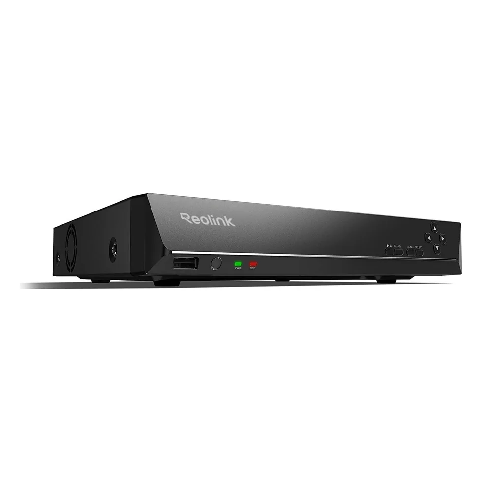 מקליט NVR Reolink RLN16-410, 16 ערוצים, 8 יציאות PoE, ללא דיסק