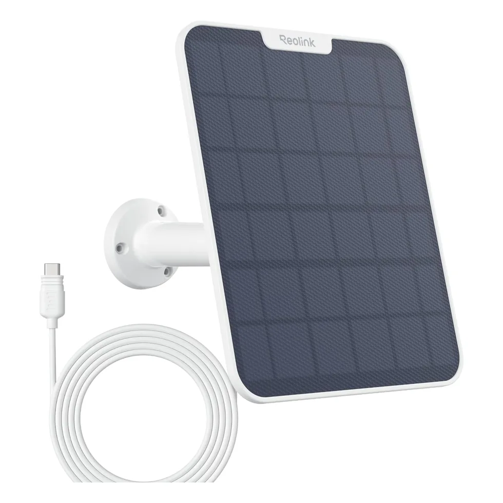פאנל סולארי Reolink Solar Panel 2, 6W, Type-C, לבן, למצלמות הסוללה של Reolink