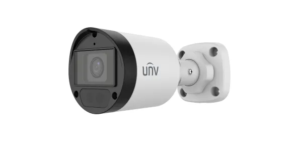 מצלמת אבטחה אנלוגית צינור 5MP LightHunter עדשה 2.8 מ"מ IR 40 מ' מיקרופון Uniview UAC